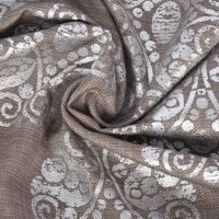 Vorhang Vorhangschal mit Smok-Schlaufenband Adagio Ornament Metallicprint