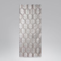 Vorhangschal mit Smok-Schlaufenband Adagio Ornament Metallicprint