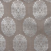 51382-Schoener-Leben-Vorhang-Vorhangschal-mit-Smo_1.jpg Vorhangschal mit Smok-Schlaufenband Adagio Ornament Metallicprint