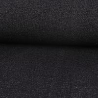 Sweat Jogging einfarbig Glitzer schwarz 1.45m Breite