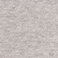 Feinstrick BW-Jersey Pointoille Lochmuster uni grau meliert