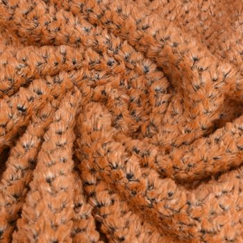 Fellimitat Kunstfell Zacken camel schwarz 1.5m Breite