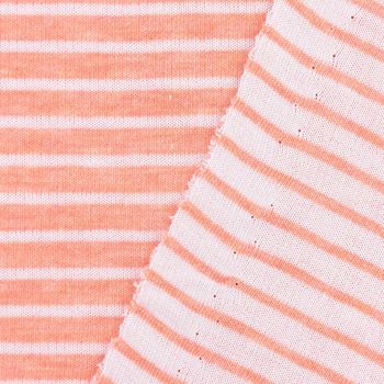 Bio Jersey Hamburger Liebe Steifen orange weiß 1.5m