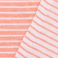Bio Jersey Hamburger Liebe Steifen orange weiß 1.5m