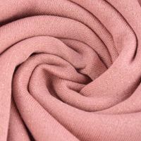 Sweat Jogging einfarbig Lurex Glitzer altrosa 1.45m Breite