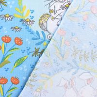 52166-Lillestoff-Bio-Jersey-Buntes-Glueck-Hase-Bl_4.jpg Lillestoff Bio Jersey Buntes Glück Hase Blume blau