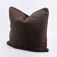 52356-SCHoeNER-LEBEN--Samtkissen-mit-Kederumrandu_2.jpg SCHÖNER LEBEN. Samtkissen mit Keder braun 50x50cm