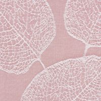 Schal Vorhang Fertiggardine Jacquard mit Schlaufenband Blätter rosa 142x245cm