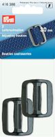 Prym 2 Leiterschnalle schwarz Kunststoff 30mm