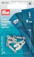 Prym 2 Hosenhaken und Stege silberfarbig 9mm