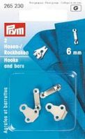 Prym 2 Hosenhaken und Stege ST silberfarbig 6mm