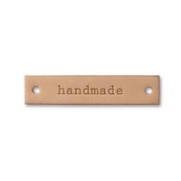 52710-Prym-Applikation-Handmade-Label-Leder-recht_1.jpg Prym Applikation Handmade Label Leder rechteckig natur 6x1.3cm