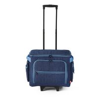 Prym Nähmaschinen Trolley Tasche Jeans blau 44x22x36cm