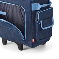 Prym Nähmaschinen Trolley Tasche Jeans blau 44x22x36cm