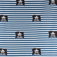 Villa Coppenrath Capt´n Sharky Dekostoff Piraten blau weiß 140cm
