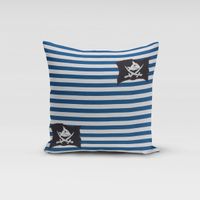 Villa Coppenrath Capt´n Sharky Dekostoff Piraten blau weiß 140cm