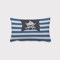 Villa Coppenrath Capt´n Sharky Dekostoff Piraten blau weiß 140cm