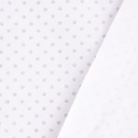 52815-Baumwollstoff-Pisani-Punkte-weiss-silberfar_3.jpg Baumwollstoff Pisani Punkte weiß silberfarbig 1.5m Breite