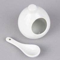 53073-Schaelchen-mit-Loeffel-Porzellan-weiss-5x5x_1.jpg Schälchen mit Löffel Porzellan weiß 5x5x8cm