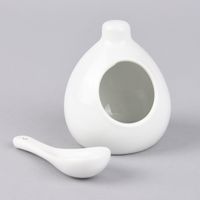 53073-Schaelchen-mit-Loeffel-Porzellan-weiss-5x5x_2.jpg Schälchen mit Löffel Porzellan weiß 5x5x8cm