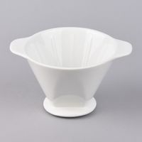 Kaffee Filterhalter Handfilter Größe 4 Keramik weiß 18x15x11cm