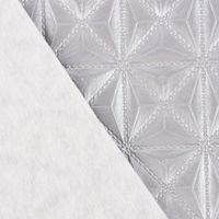 53125-Kunstleder-Stoff-Abschnitt-Dreiecke-silberf_2.jpg Kunstleder Stoff Abschnitt Dreiecke silber 50x68cm