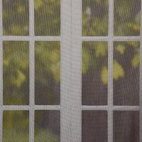 Gardinenstoff mit Metallic-Effekt silberfarbig goldbraun halbtransparent