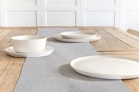 Dekostoff Tischwäschestoff Jacquard-Stoff Struktur Lurex Silberglanz