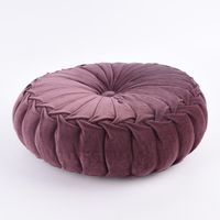 Kissen Samtkissen rund violett 40x12cm