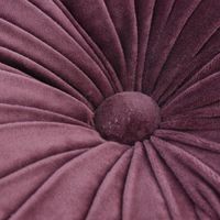 Kissen Samtkissen rund violett 40x12cm
