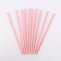 Röhrchen Papier 10 Stück einfarbig rosa 19.5cm