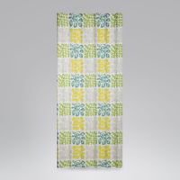 Dekostoff Cuba Cactus creme mit Blätter in grün Tönen 1.4m