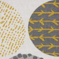 Dekostoff Casa Saffron creme Kreise in grau braun 1.4m
