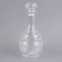 Deko Flasche mit Deckel Flacon Glas 11x27cm