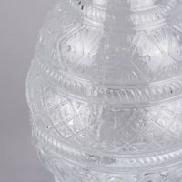 53770-Deko-Flasche-mit-Deckel-Flacon-Glas-11x27cm_1.jpg Deko Flasche mit Deckel Flacon Glas 11x27cm