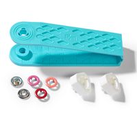 Prym Jersey Druckknöpfe Metall Ø8mm rot Töne 21 Stück