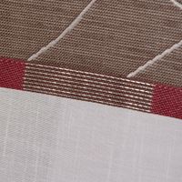54150-Gardinenstoff-Dekostoff-Leinenoptik-weiss-h_5.jpg Gardinenstoff Dekostoff Leinenoptik weiß halbtransparent Jacquard Querstreifen braun beere silberlurex 150cm breit
