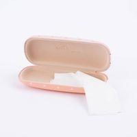 Brillenetui Katze rosa weiß 16x6cm