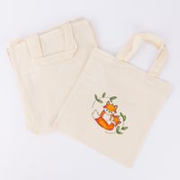 Creativ Company Stofftaschen Set 5 Stück aus Baumwolle hellnatur 27.5x30cm