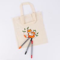 Creativ Company Stofftaschen Set 5 Stück aus Baumwolle hellnatur 27.5x30cm