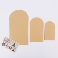 Briefumschlag Set 6 Stück Papier hellbraun versch. Größen