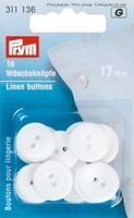 Prym 16 Wäscheknöpfe Melaminharz 17mm