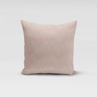 SCHÖNER LEBEN. Kissenhülle Chevron Zacken Punkte natur rosa 50x50cm