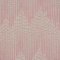 SCHÖNER LEBEN. Kissenhülle Chevron Zacken Punkte natur rosa 50x50cm