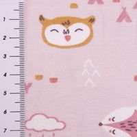 54823-Baumwolljersey-Jersey-NITOYIS-Baer-Fuchs-Eu_3.jpg Baumwolljersey Jersey NITOYIS Bär Fuchs Eule rosa weiß ocker 1.5m