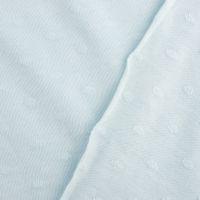 Baumwolljersey Jersey POIS RELIEF Struktur Punkte hellblau 1.5m Breite