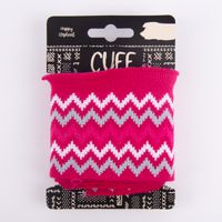 54894-Cuff-Buendchen-Fertigbuendchen-Chevron-Zacken.jpg Cuff Bündchen Fertigbündchen Chevron Zacken pink weiß grau 7x110cm