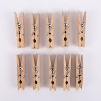 Creativ Company Holzklammer 10 Stück mittel Holz 7.2x2cm