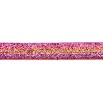 Band Glitzer Farbverlauf rosa lila Breite: 2,5cm