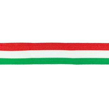 Ripsband Streifen rot weiß grün Breite: 3cm